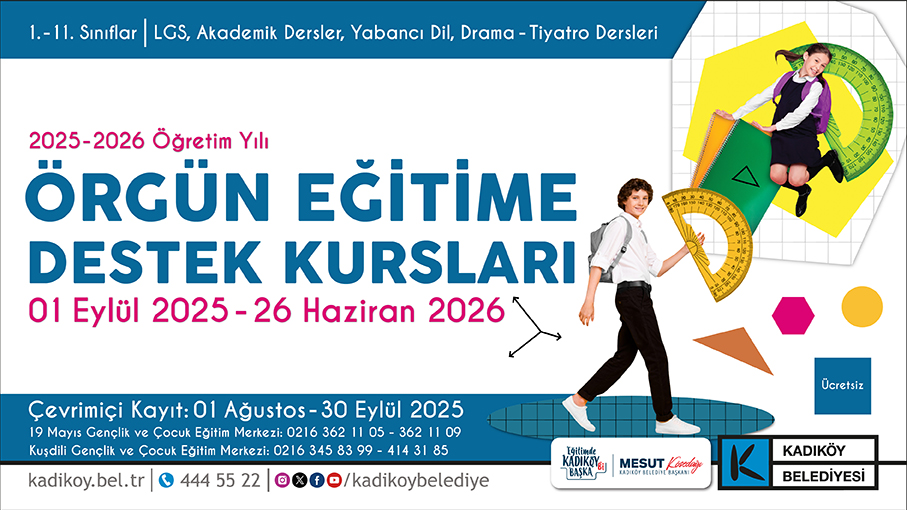 Kadıköy Belediyesi’nden örgün eğitime destek